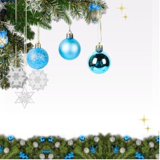 Տոնածառի խաղալիքներ N10 փիրուզագույն