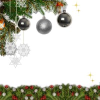 Տոնածառի խաղալիքներ N8 արծաթագույն