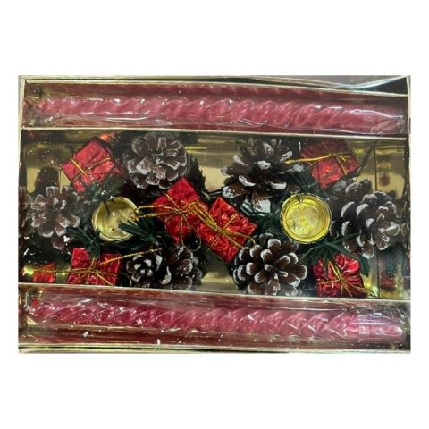 Տոնական մոմակալ և մոմ