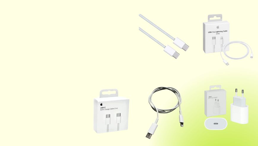 Apple օրիգինալ լիցքավորիչներ և լարեր 