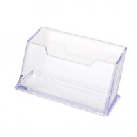 Plastic stand for business cards