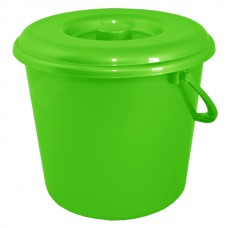 Bucket plastic with lid and measuring scale food 10 l.