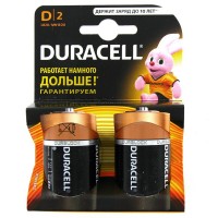 Battery Duracell D LR-20, 2 pcs