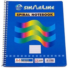 Notebook A4, side spiral, 70 pages
