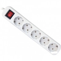 Extension cord with 5 sockets, with switch and grounding, 2.8 meters Ctorch