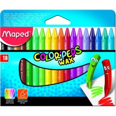Յուղամատիտներ Maped, 18 գույն