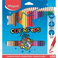 Գունավոր մատիտներ Maped, 24 գույն