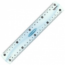 Plastic ruler 20sm with holder