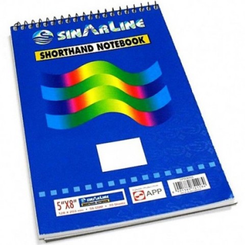 Shorthand top wirebound notebook A5, 60 pages