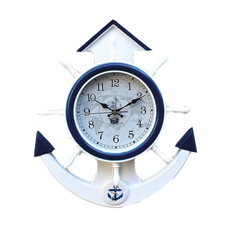 Ժամացույց Պատի Դեկորատիվ Նավի Խարիսխի Տեսքով 42CM 