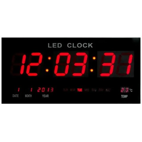 Ժամացույց Պատի  Թվային Լուսադիոդային